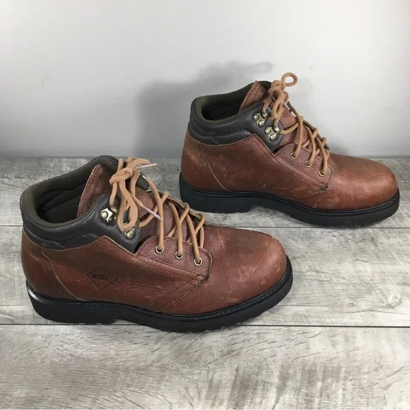 Red Wing Shoes Worx #5491 Women's Brown Leather Safety Toe Work